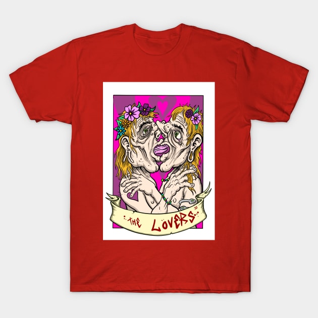 The lovers tarot T-Shirt by Brownlazer